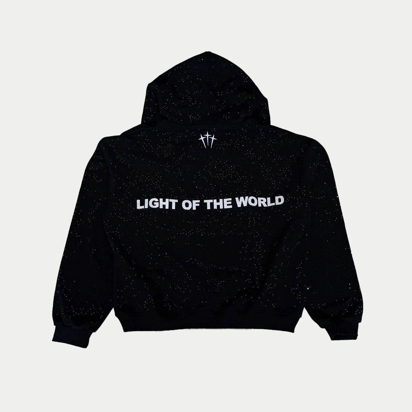 "Jesus is The Light" Rhinestone Hoodie