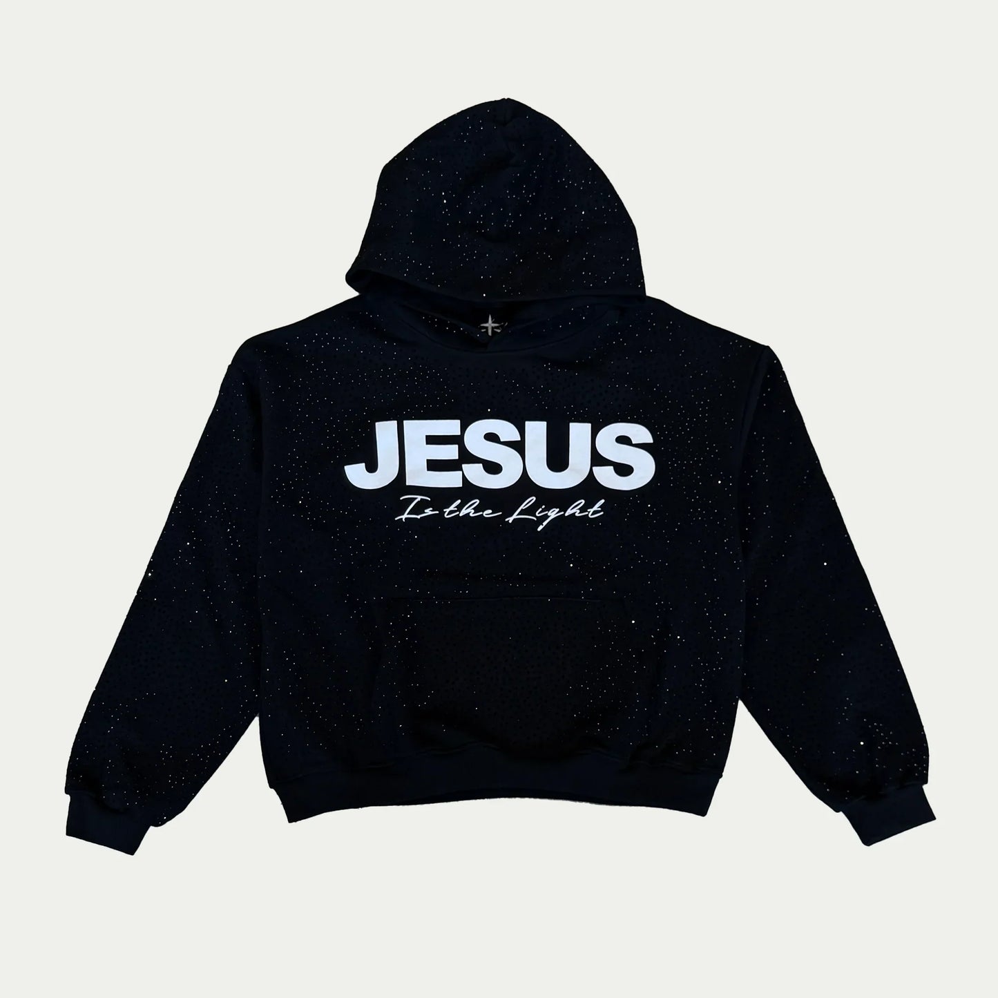 "Jesus is The Light" Rhinestone Hoodie